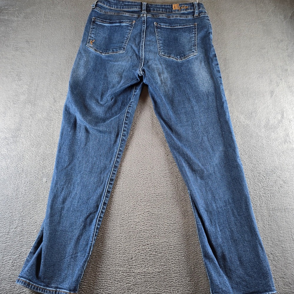 KUT from the Kloth Catherine Boyfriend Jeans Blue Denim Size 10 Medium Wash - Picture 5 of 5